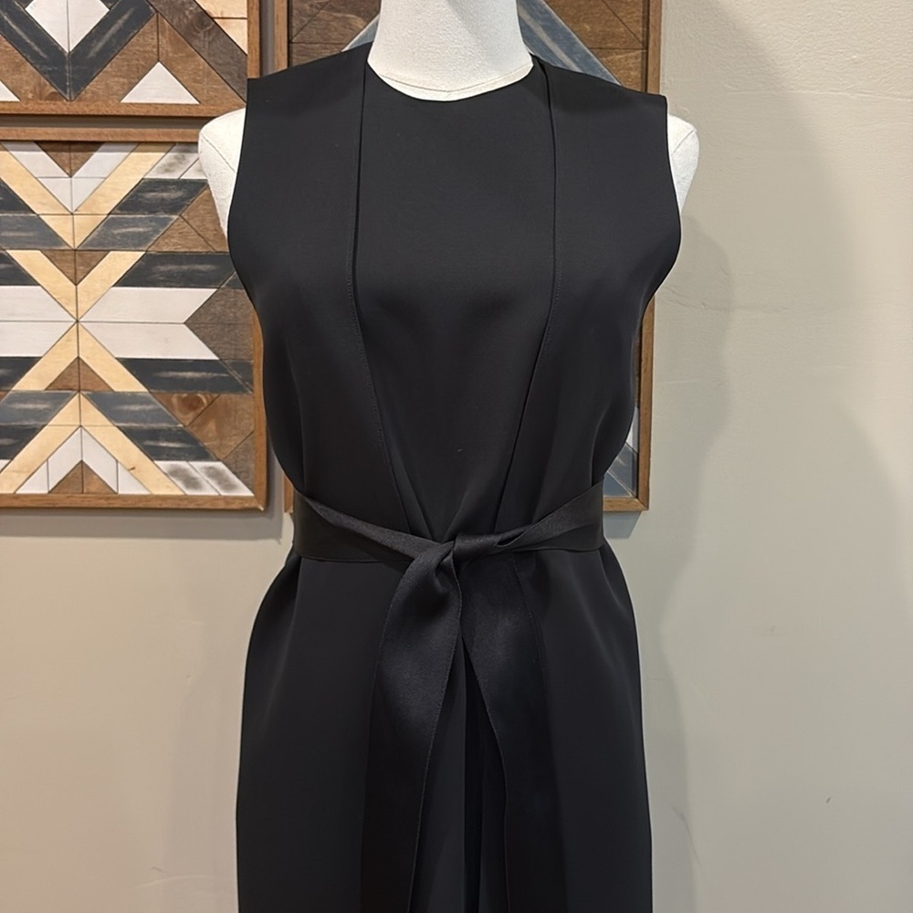 Ralph Lauren Collection 2-Piece Silk Blend Sleeveless Dress with Long Vest sz 4 - Picture 2 of 16